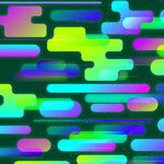 多彩渐变几何形状背景图