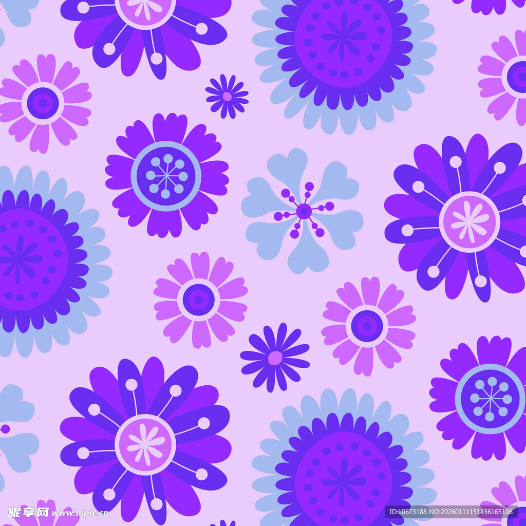 紫色花卉图案背景