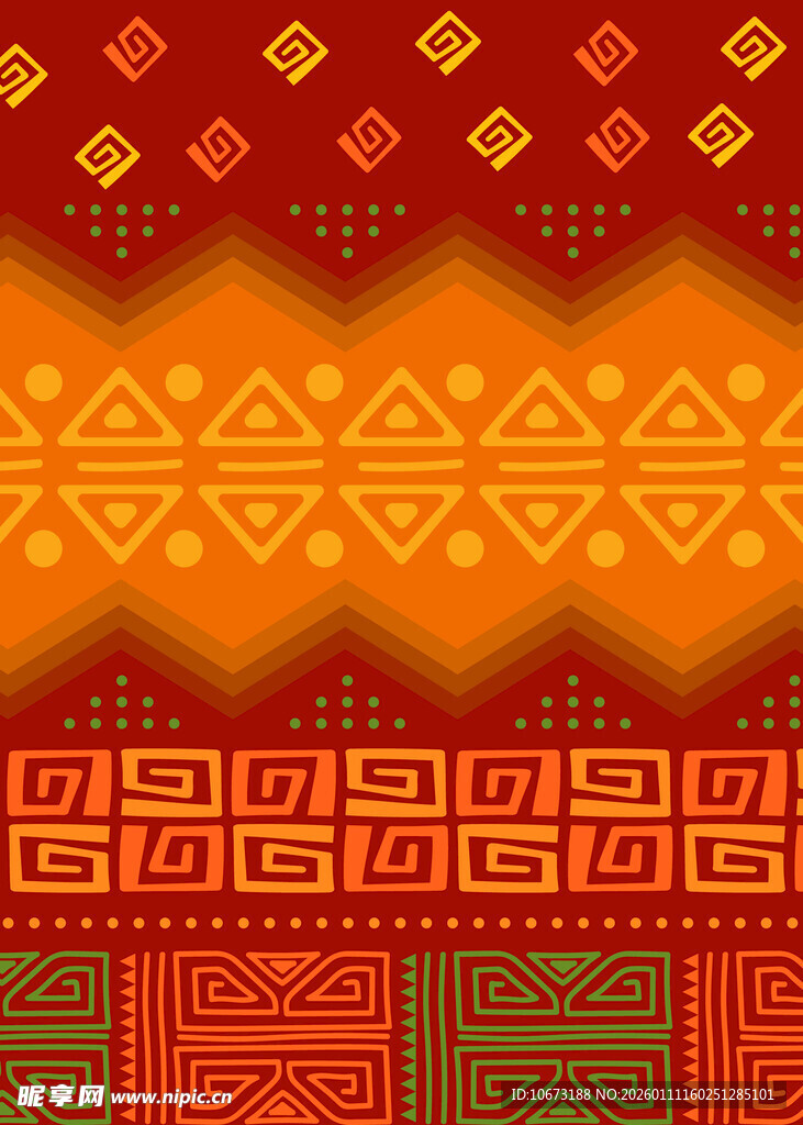 民族风几何图案纹理背景