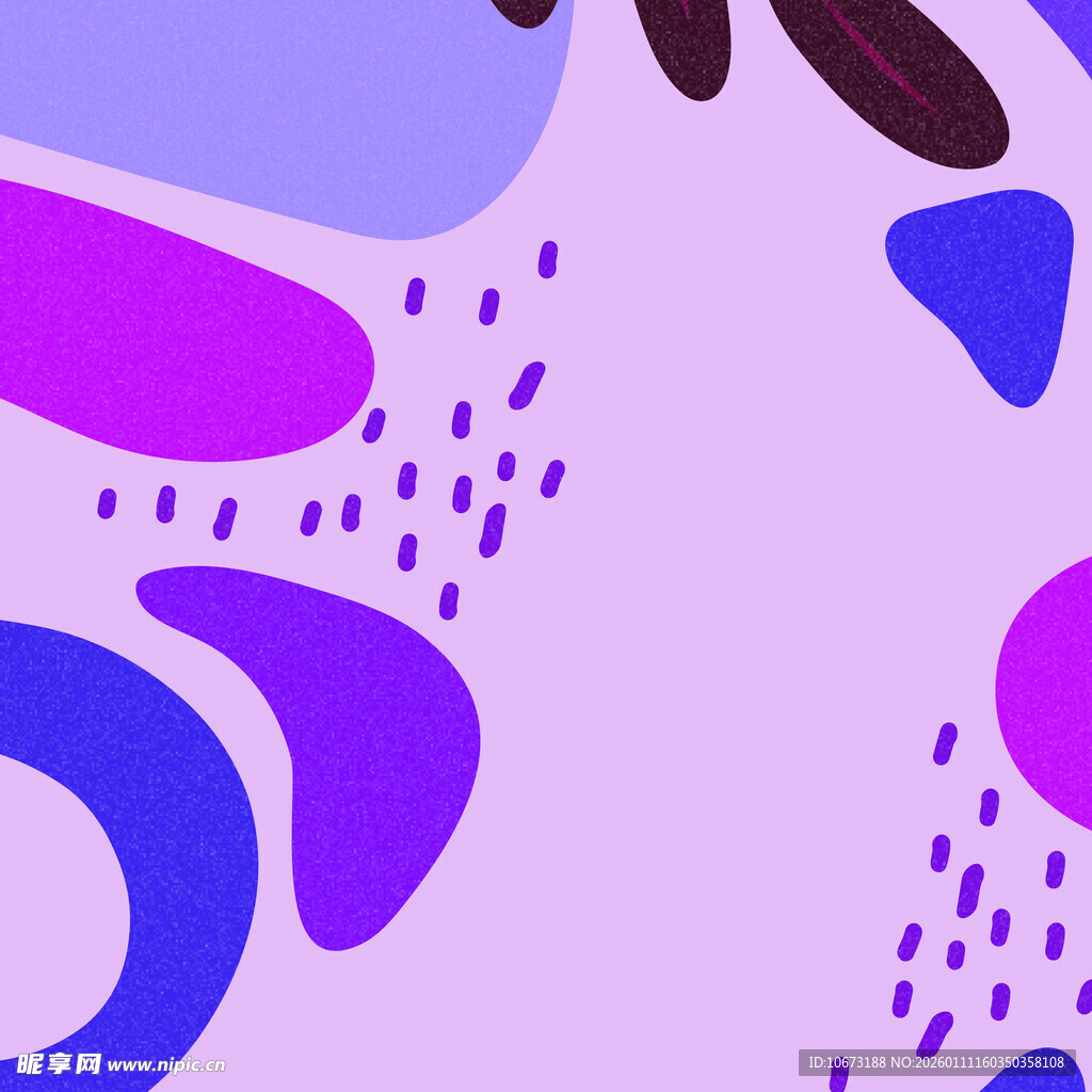 梦幻紫色系抽象几何图案