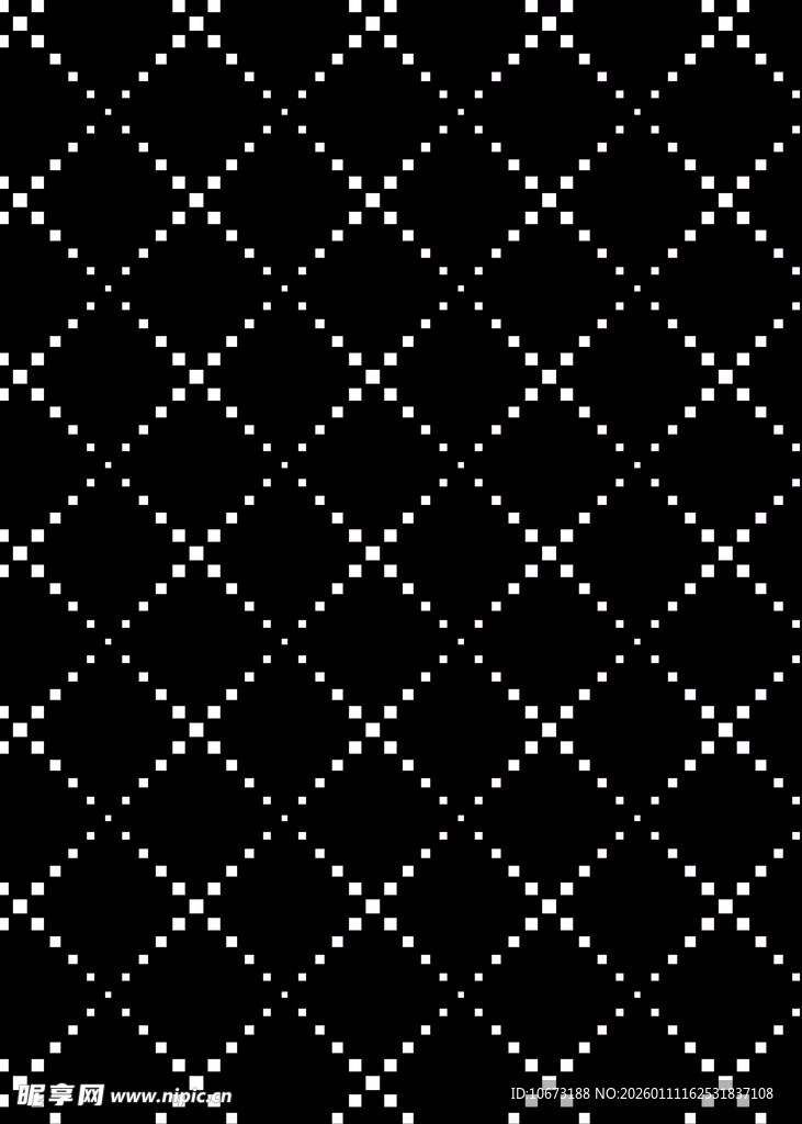 黑白菱形几何图案纹理