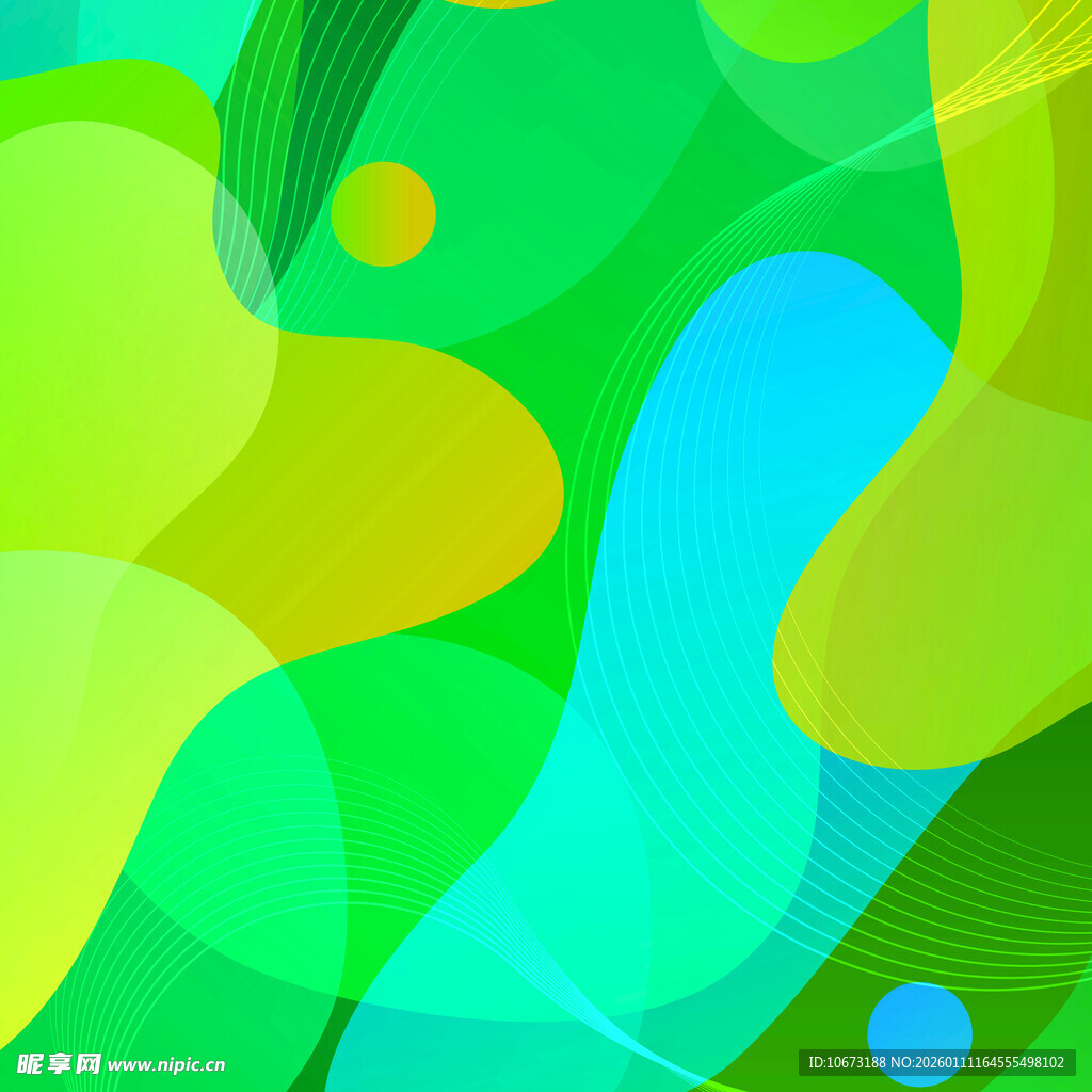 多彩抽象几何流体背景图