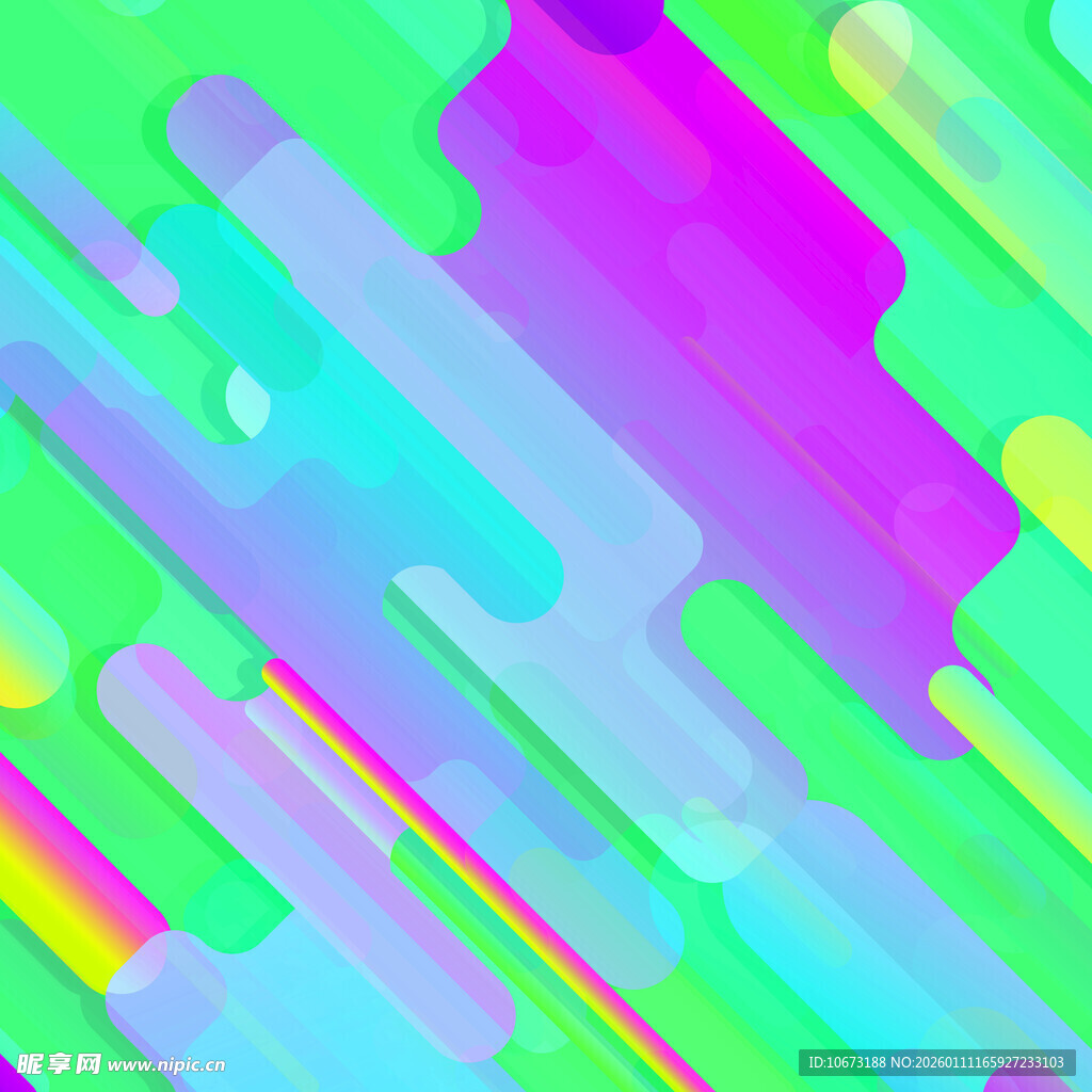 多彩几何流体抽象背景图