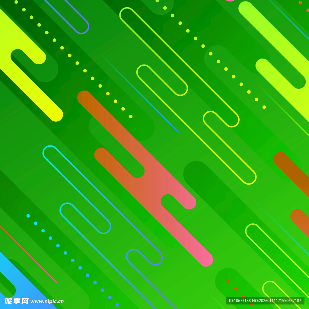 多彩几何线条背景图案