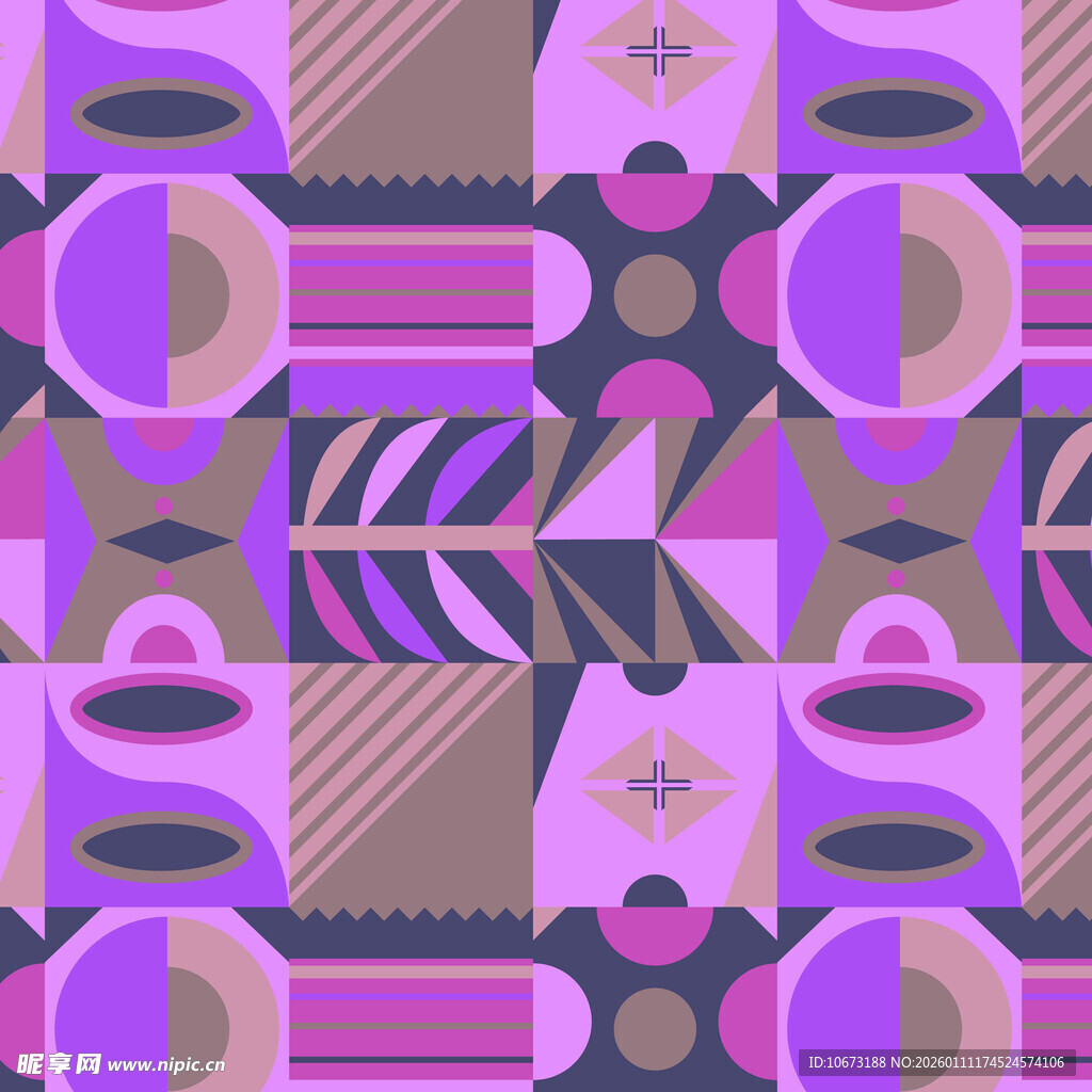 紫色几何图案抽象艺术背景