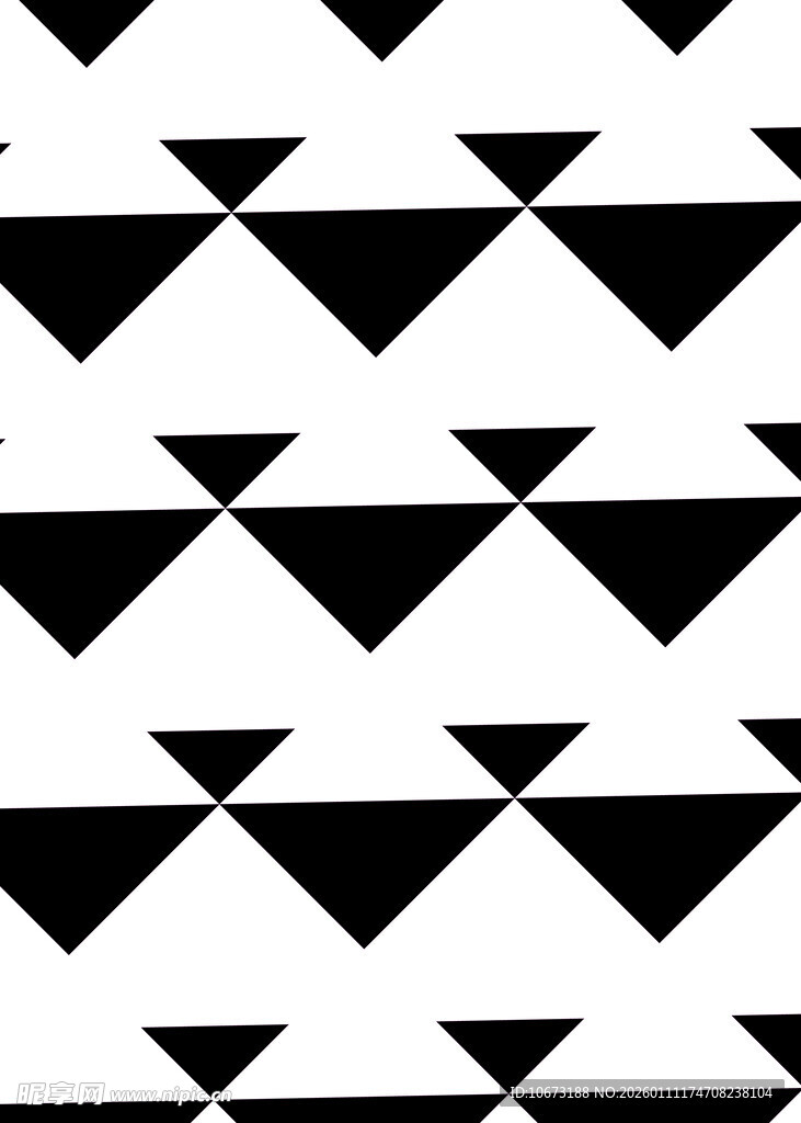 黑白三角几何图案背景