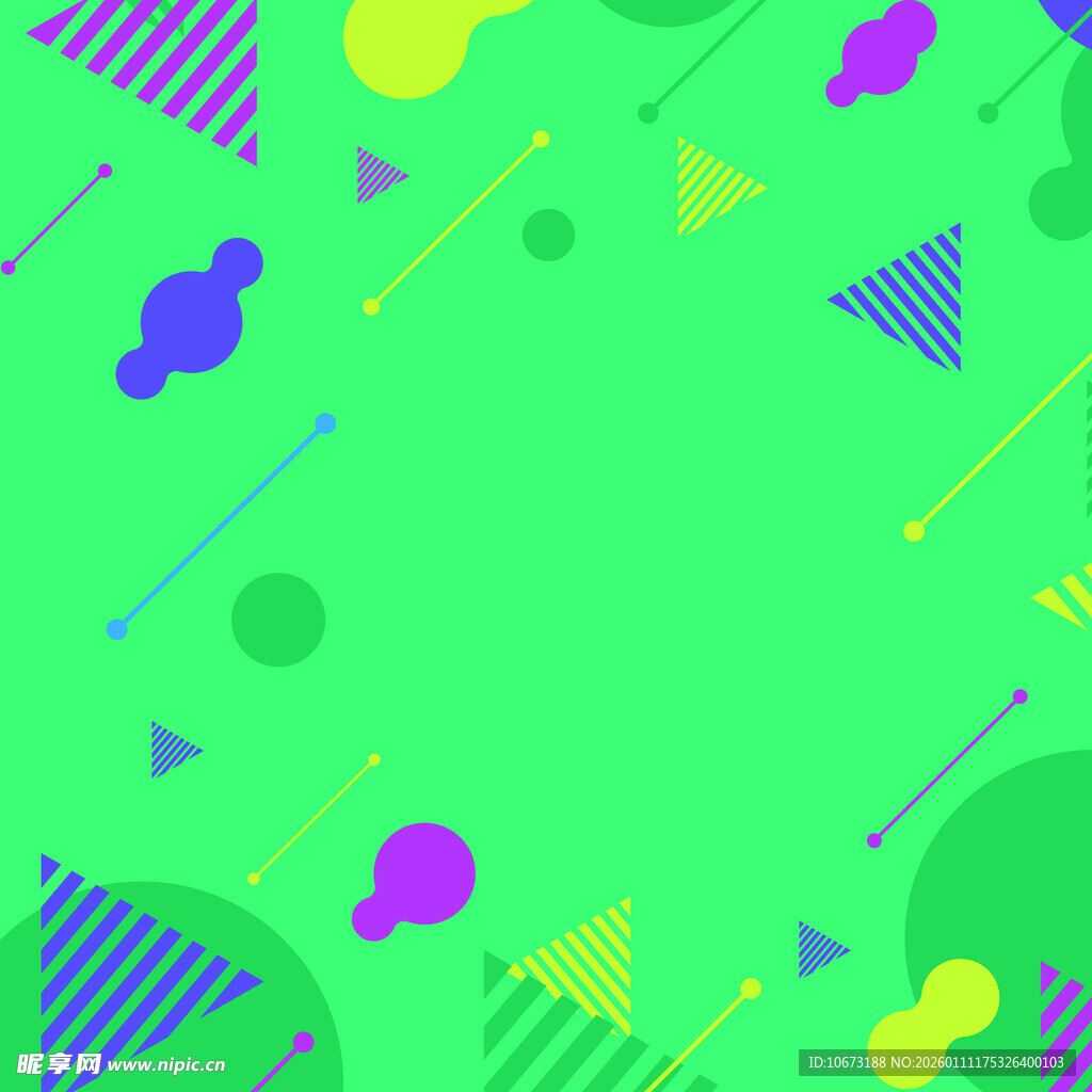 绿色几何图案背景