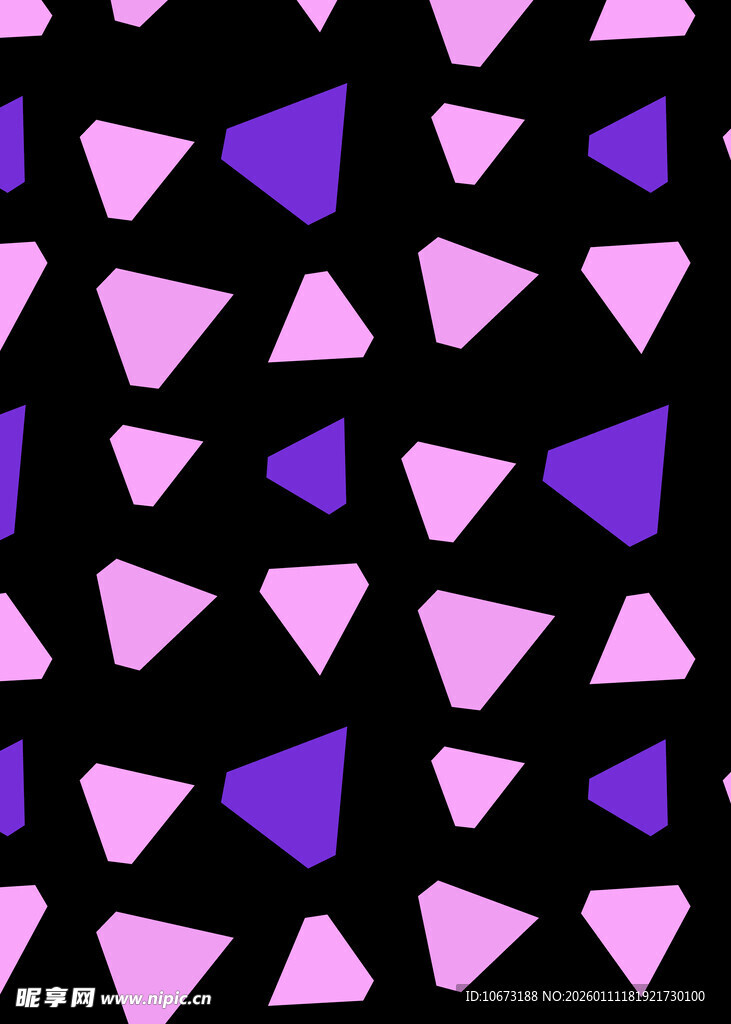 紫色三角几何图案背景