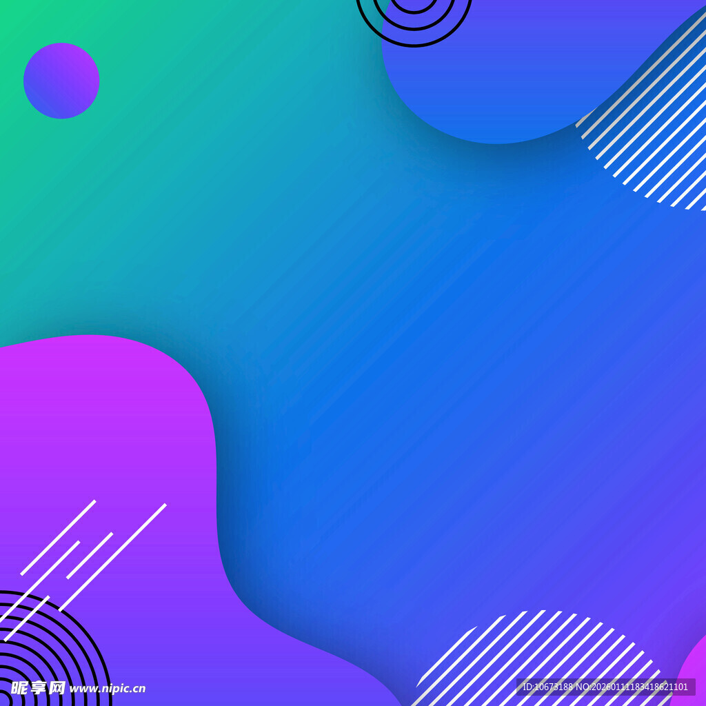 梦幻渐变几何抽象背景图