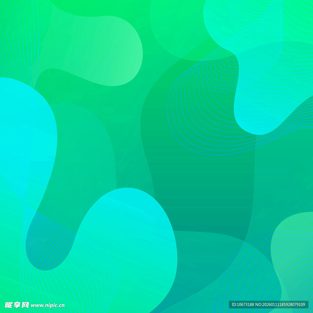 清新渐变绿色抽象背景图