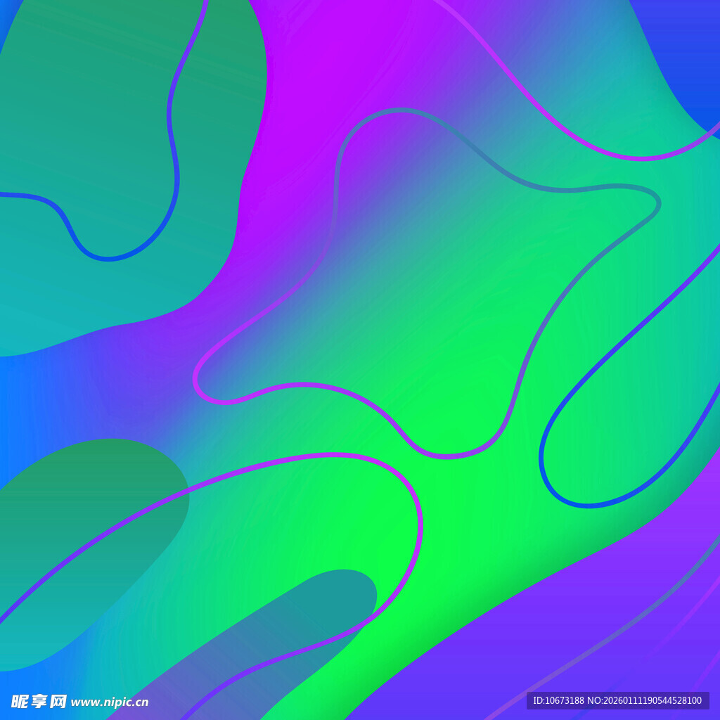 梦幻渐变流体抽象背景图