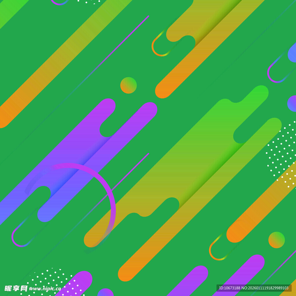 多彩流体几何抽象背景图