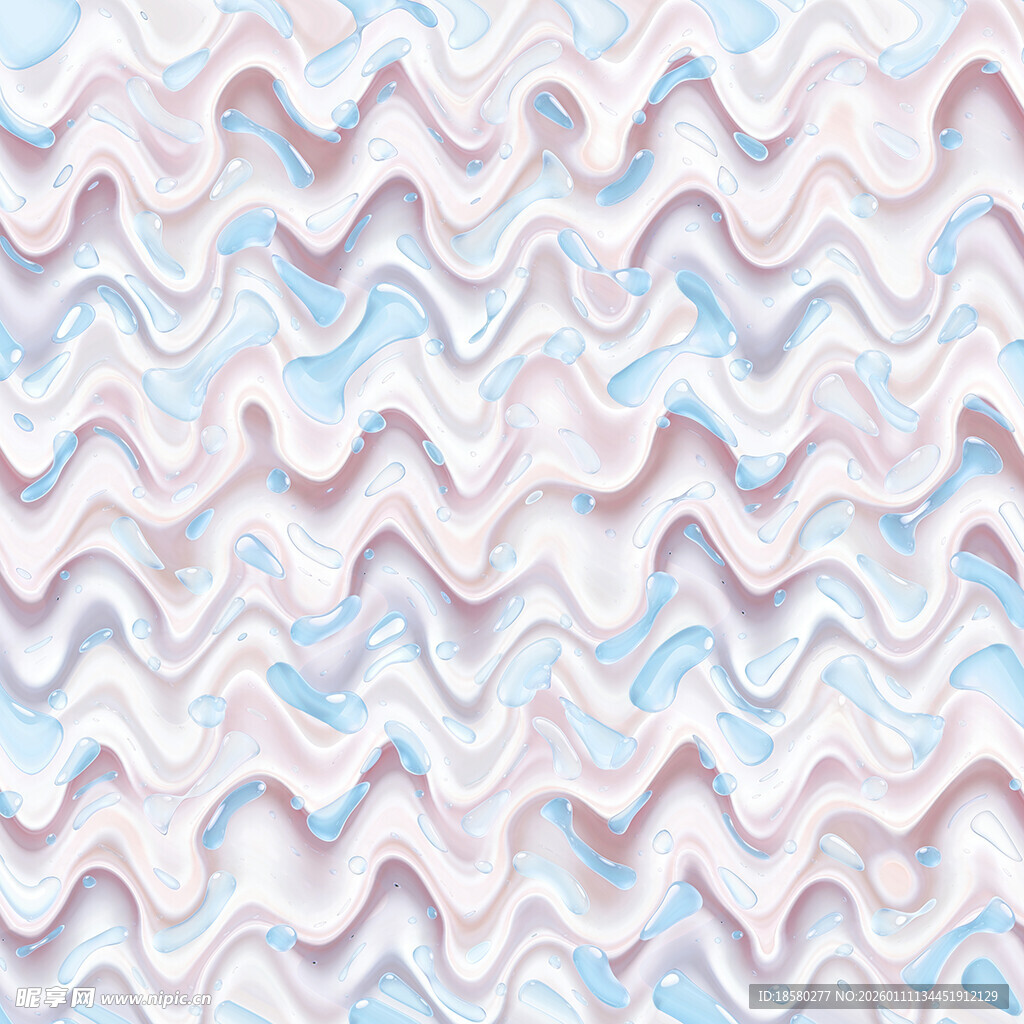 梦幻波浪纹理图案背景