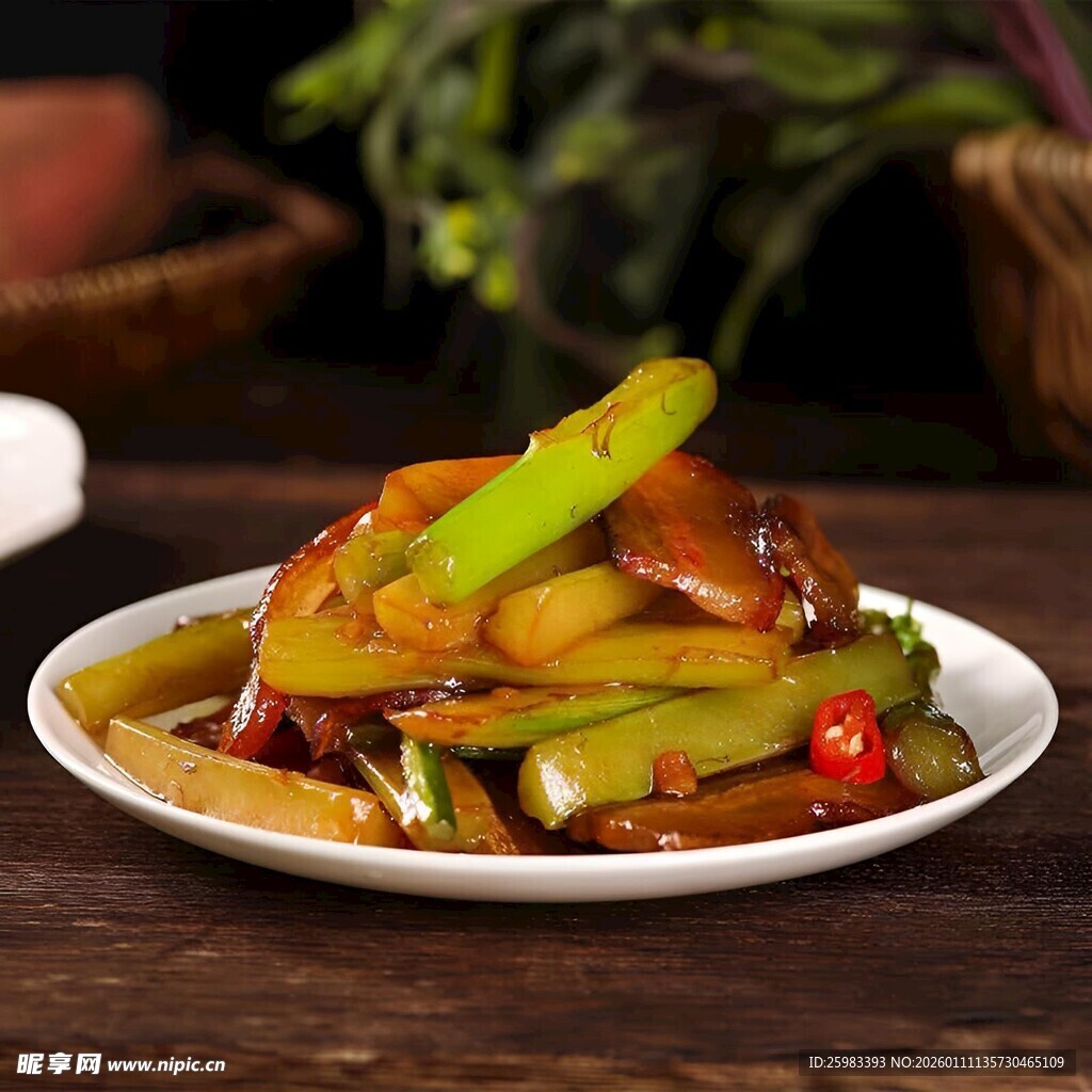 菜苔炒腊肉