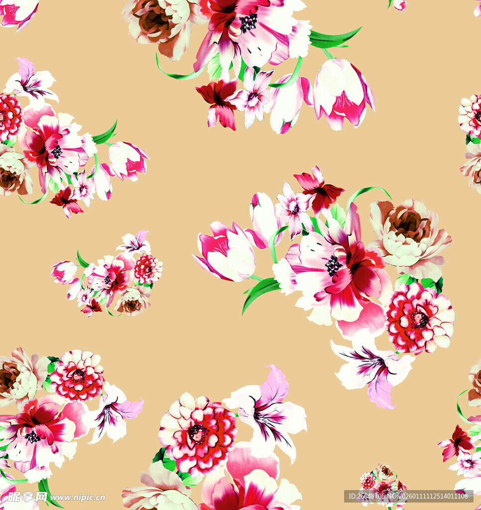 水彩花小碎花手绘花大花大牌