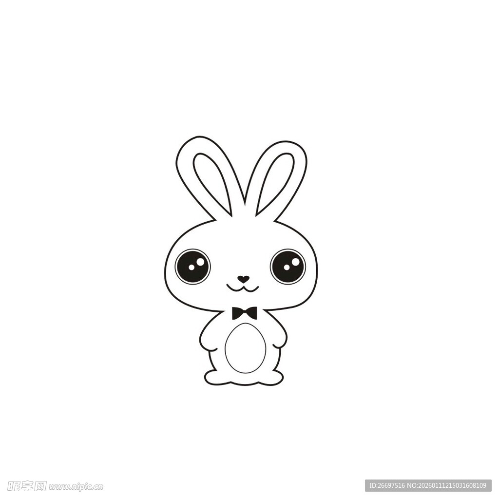 可爱卡通小兔子形象