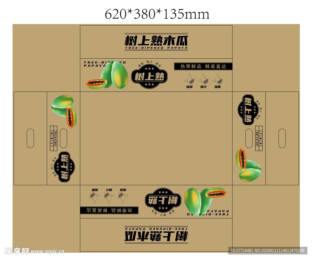 木瓜装盒设计展示