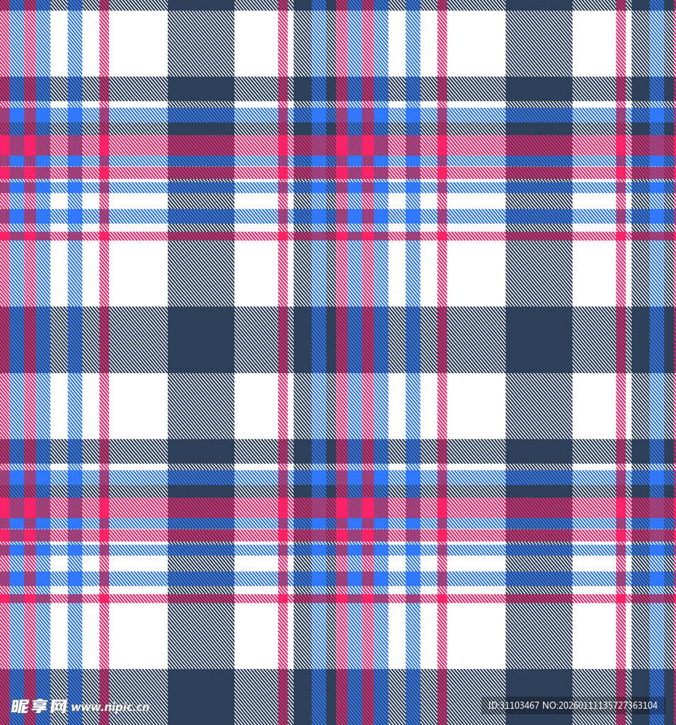 红蓝格子图案纹理