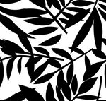 黑白树叶
