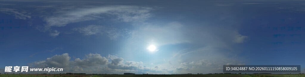 晴朗天空下的壮美景色