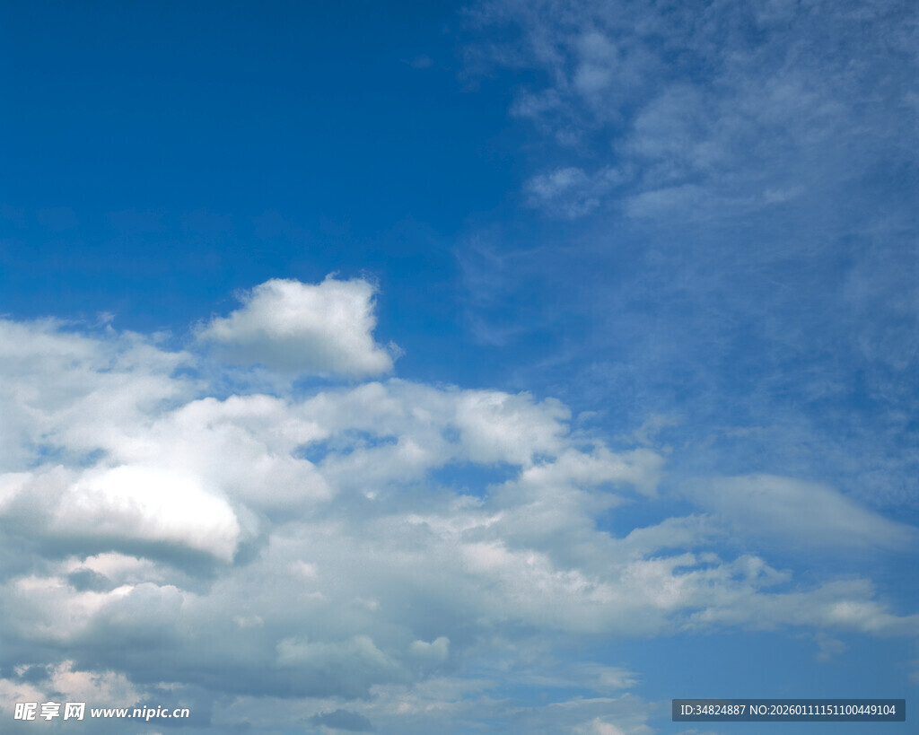 蓝天白云美景