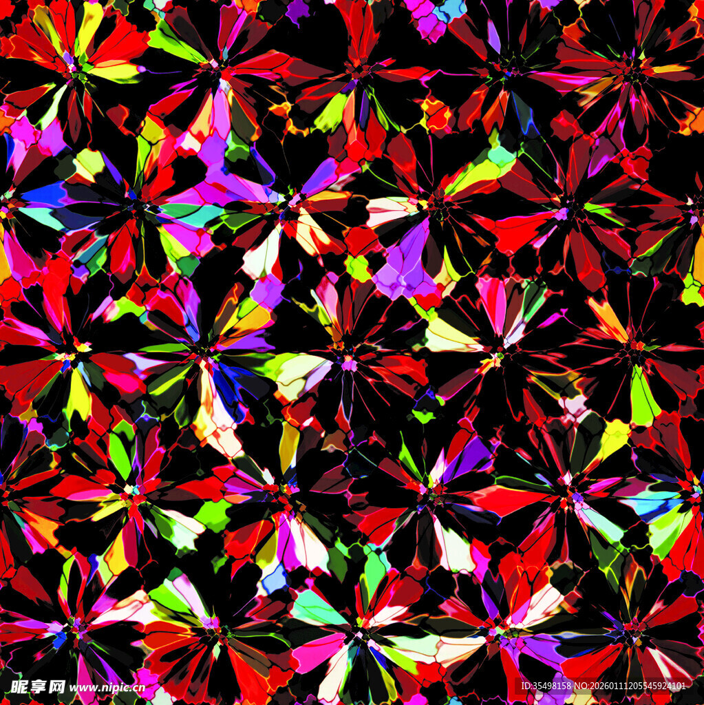 绚丽多彩几何图案背景