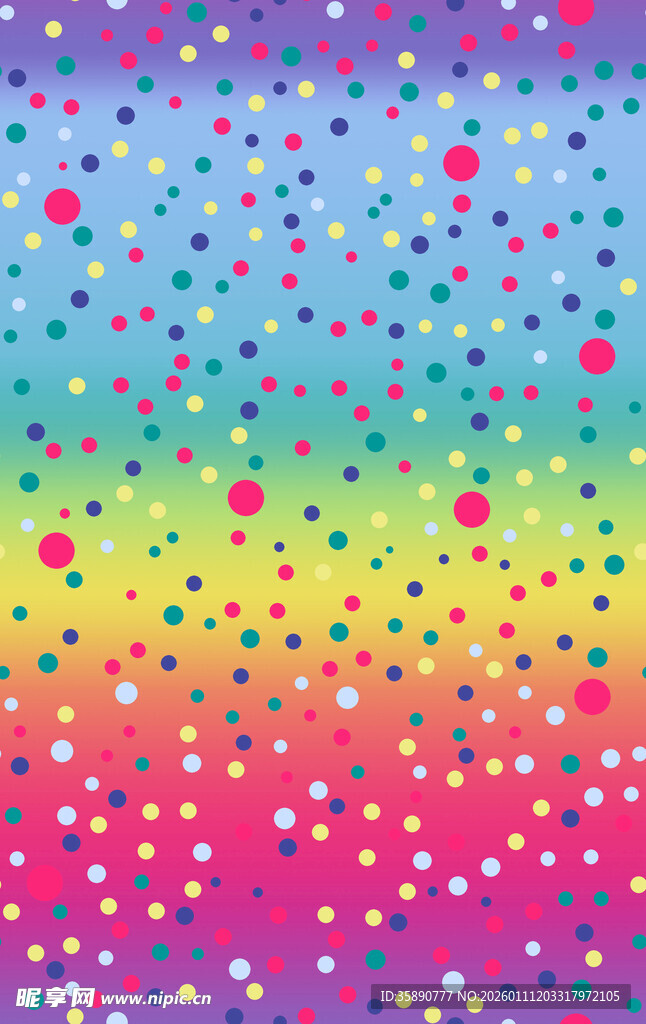 多彩波点彩虹渐变背景图