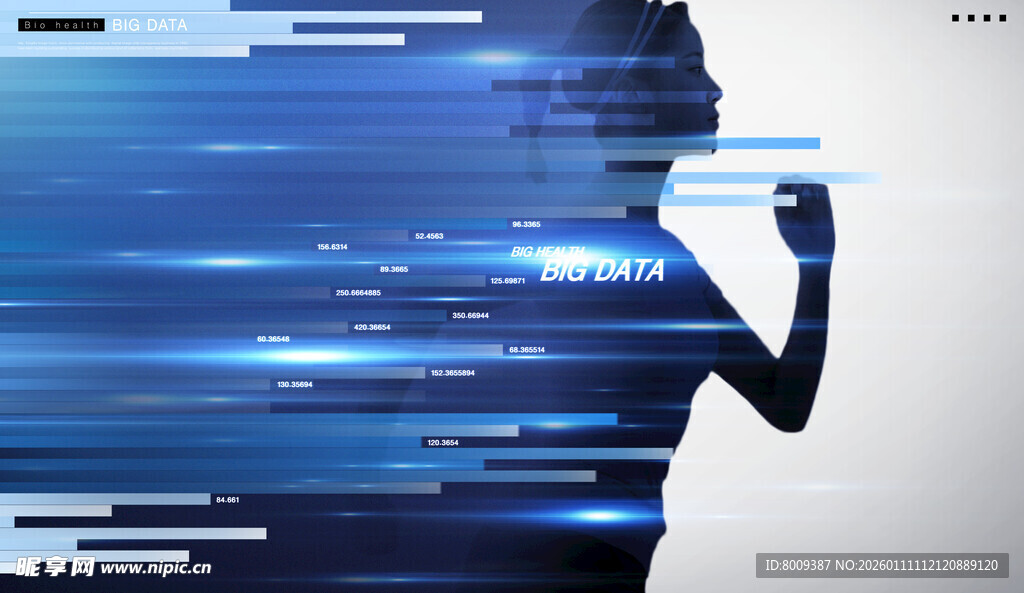 生物健康大数据海报
