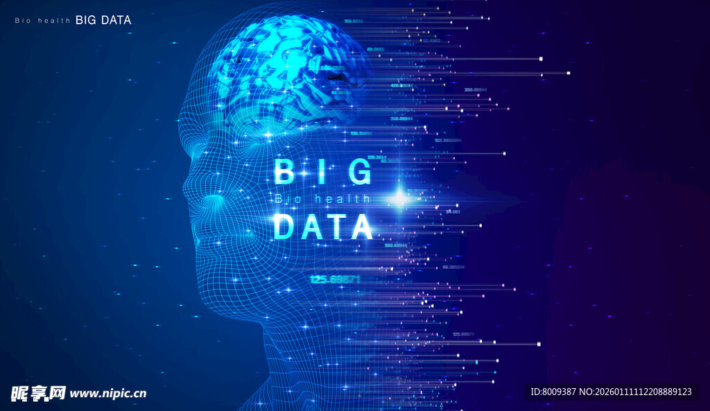 生物健康大数据海报
