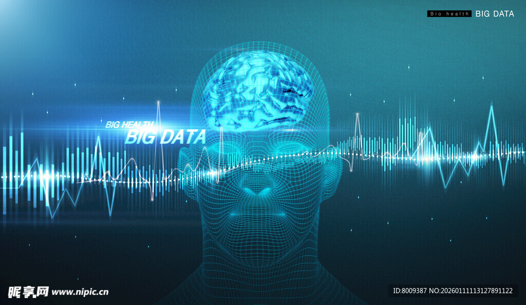 生物健康大数据海报