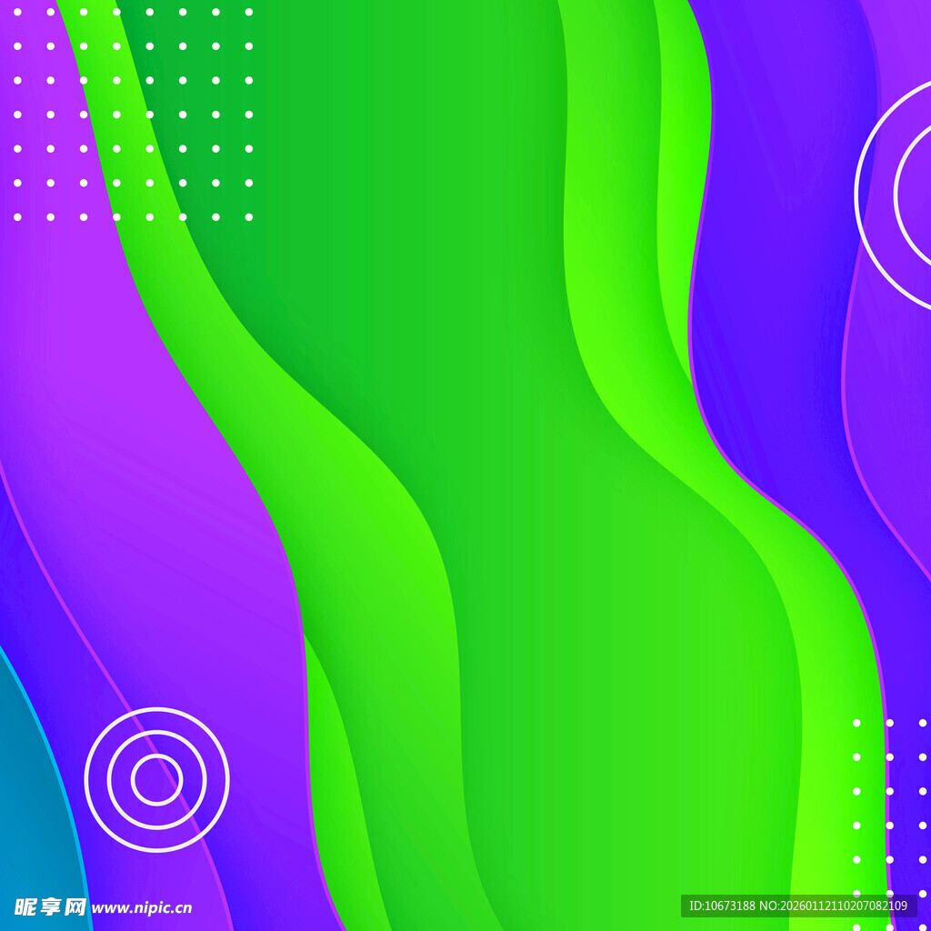 多彩渐变流体几何图案