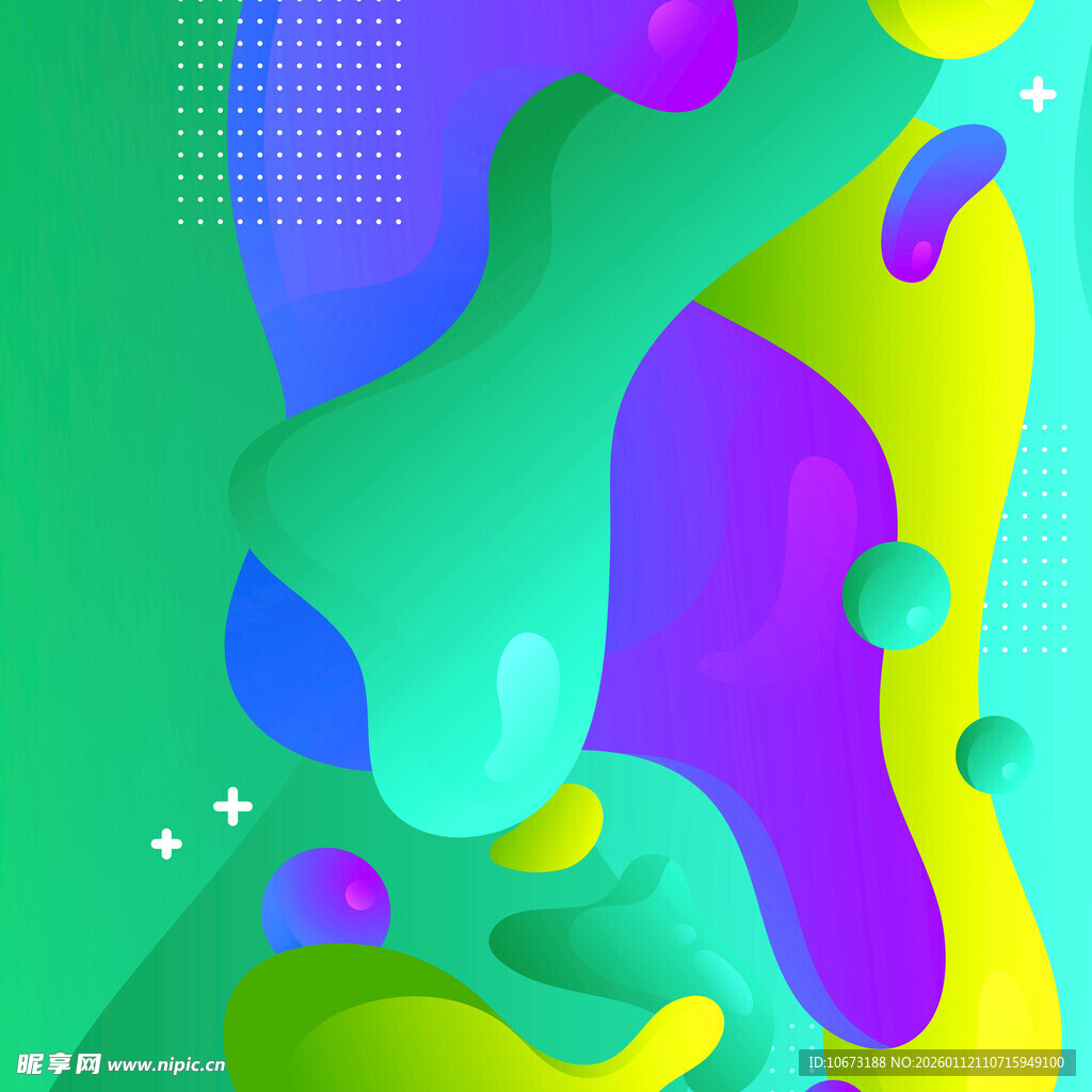 多彩流体抽象艺术图案