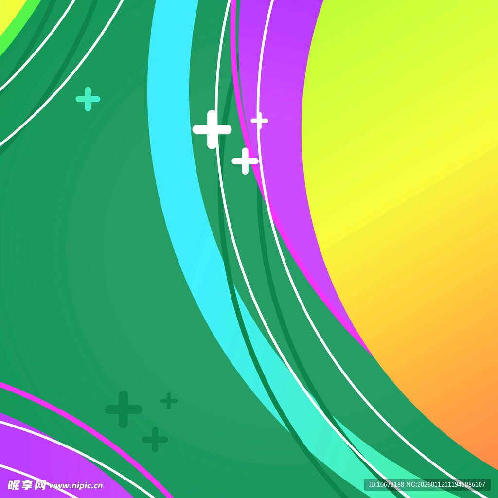 多彩渐变线条抽象背景图