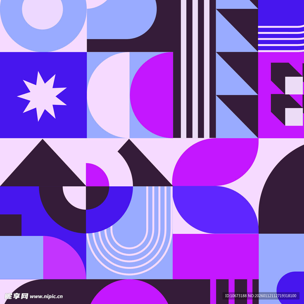 几何抽象图案 