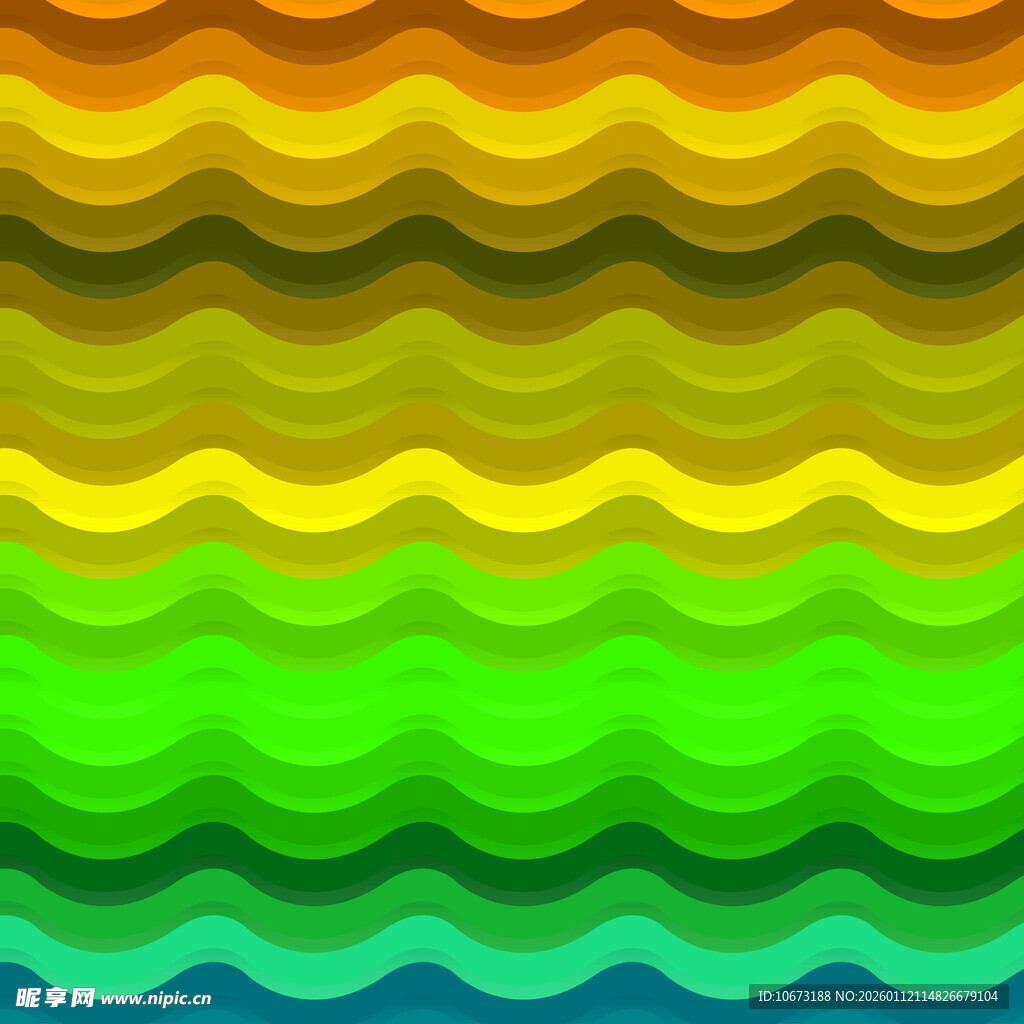 多彩波浪纹背景图案
