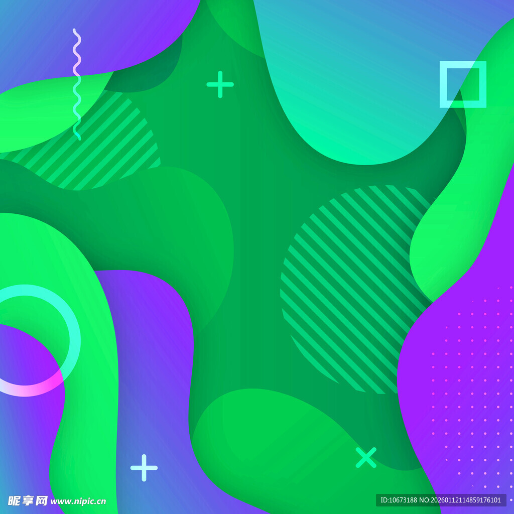 多彩几何抽象背景图案