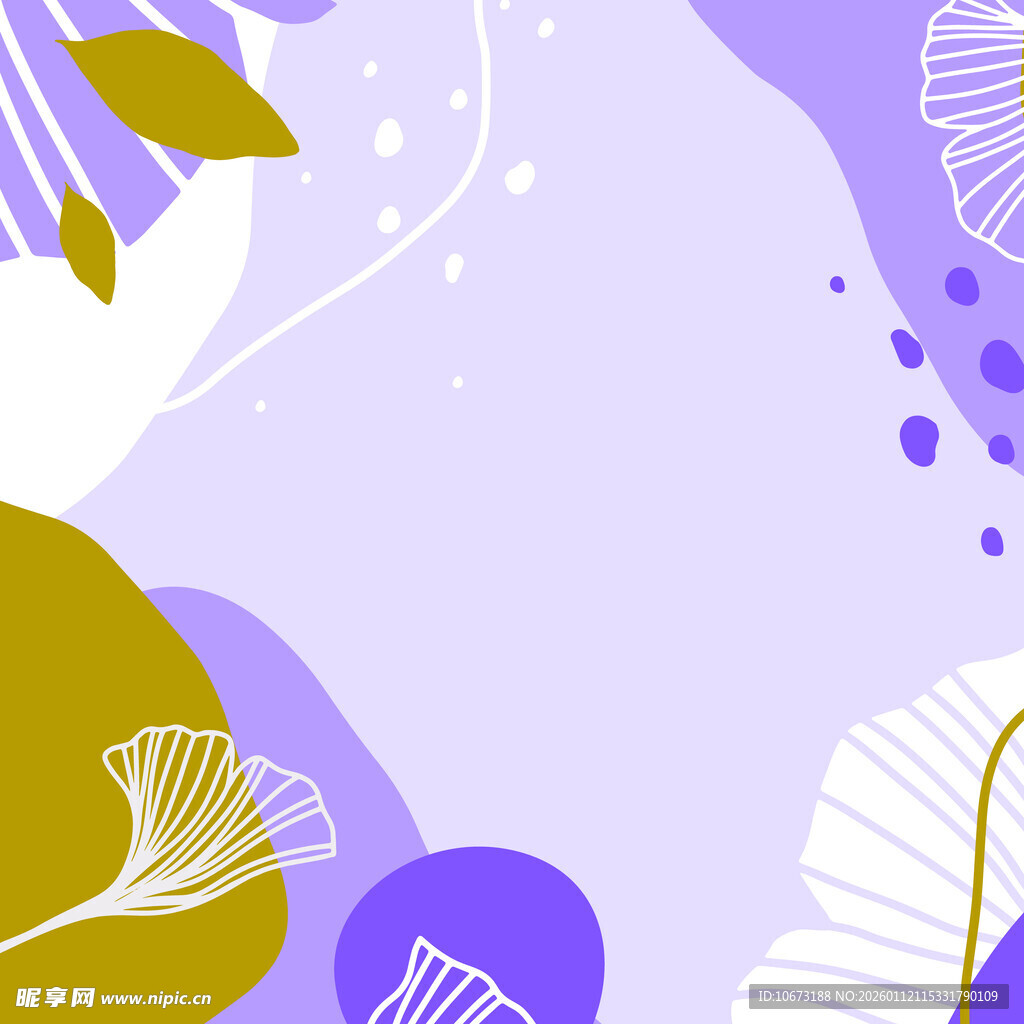 梦幻花卉抽象背景图案