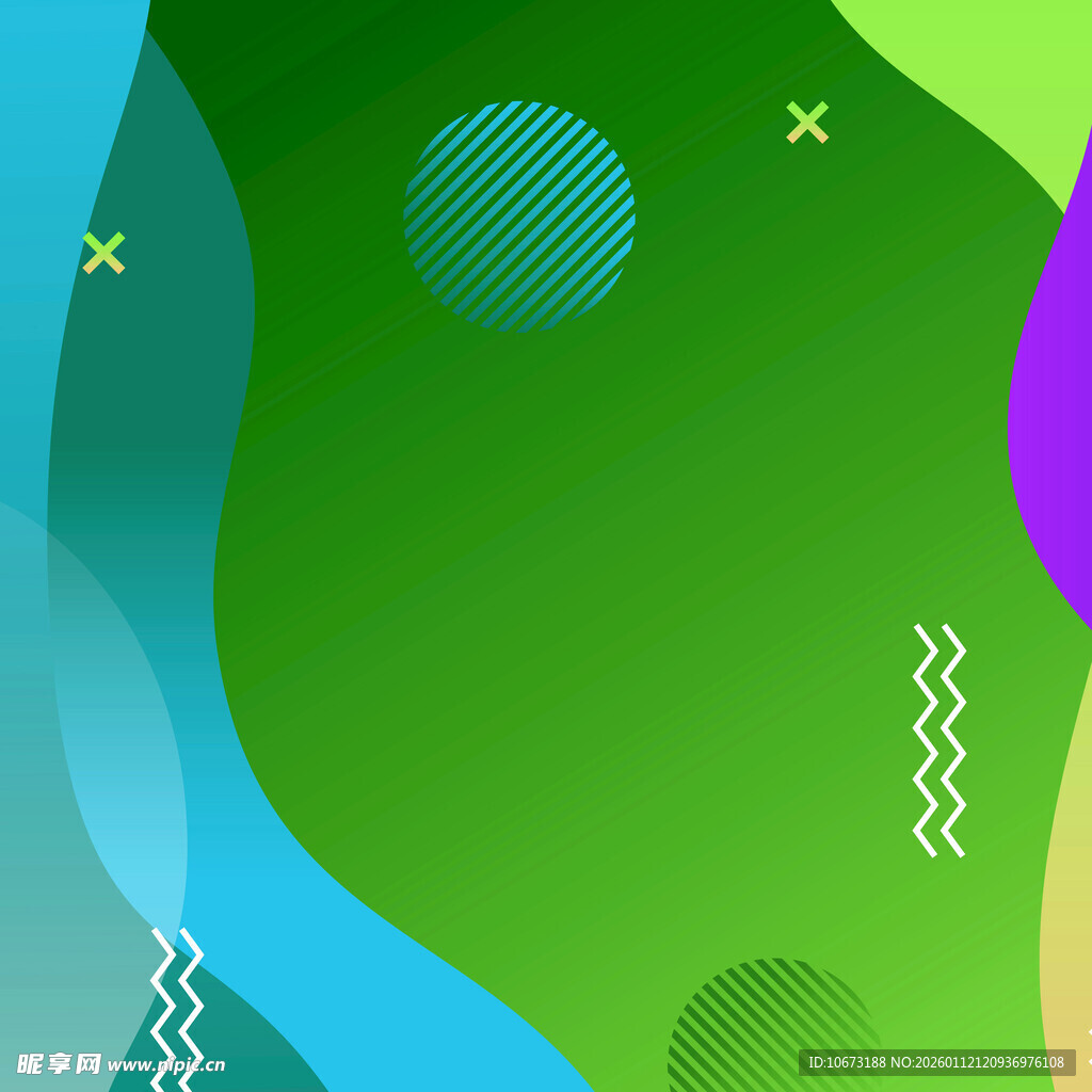 多彩几何流体抽象背景图