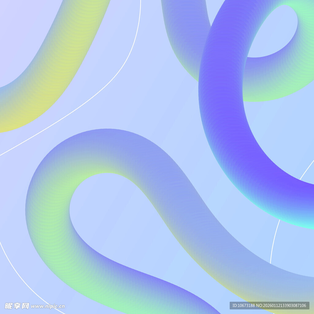 梦幻渐变曲线背景图案