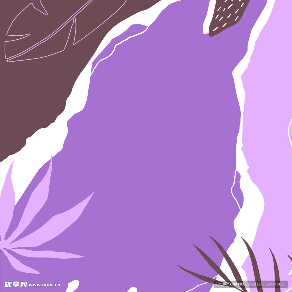 紫色梦幻植物背景图