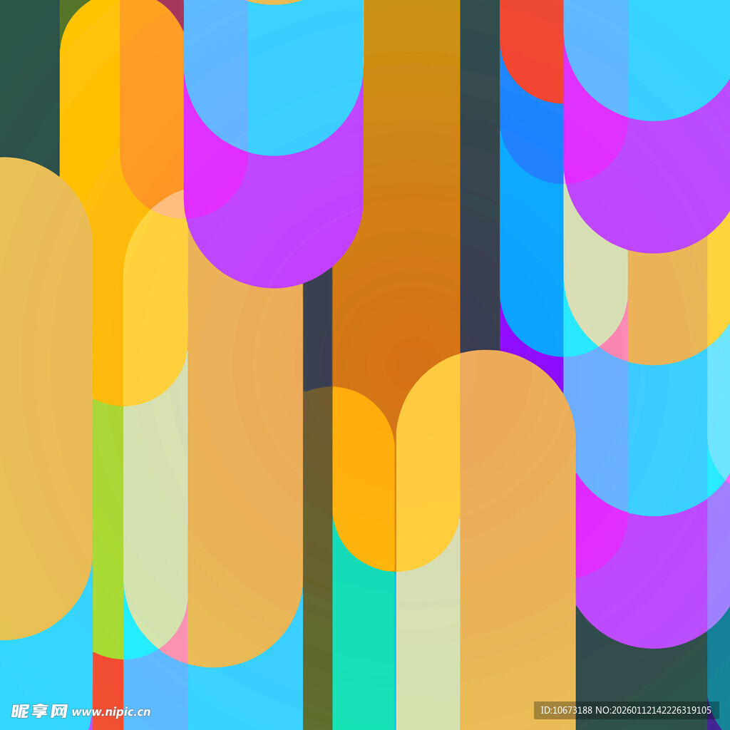 多彩几何线条抽象图案