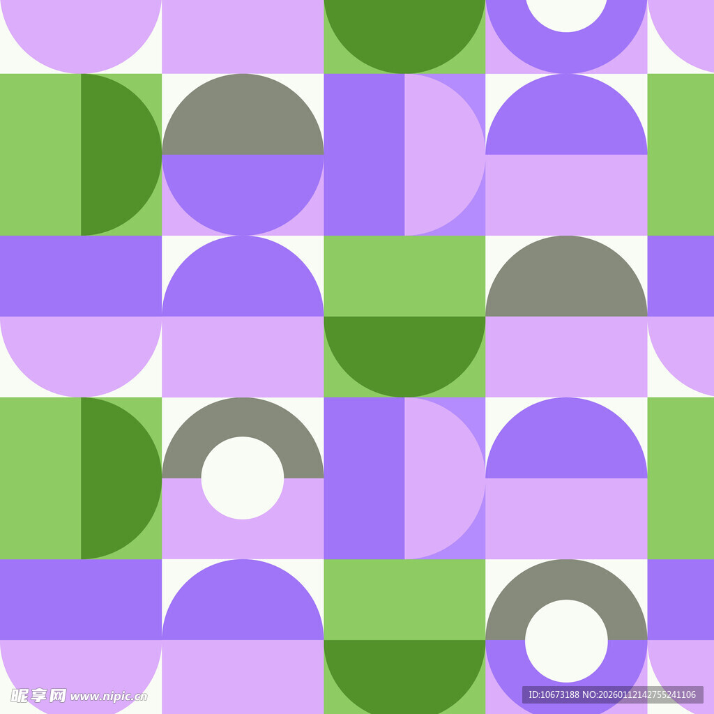 几何色块拼接抽象图案