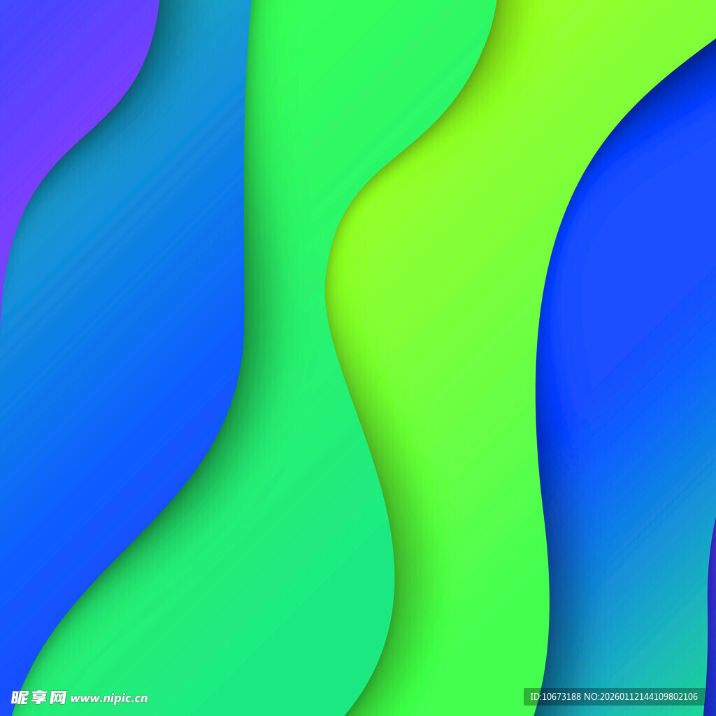 多彩波浪形抽象背景图案