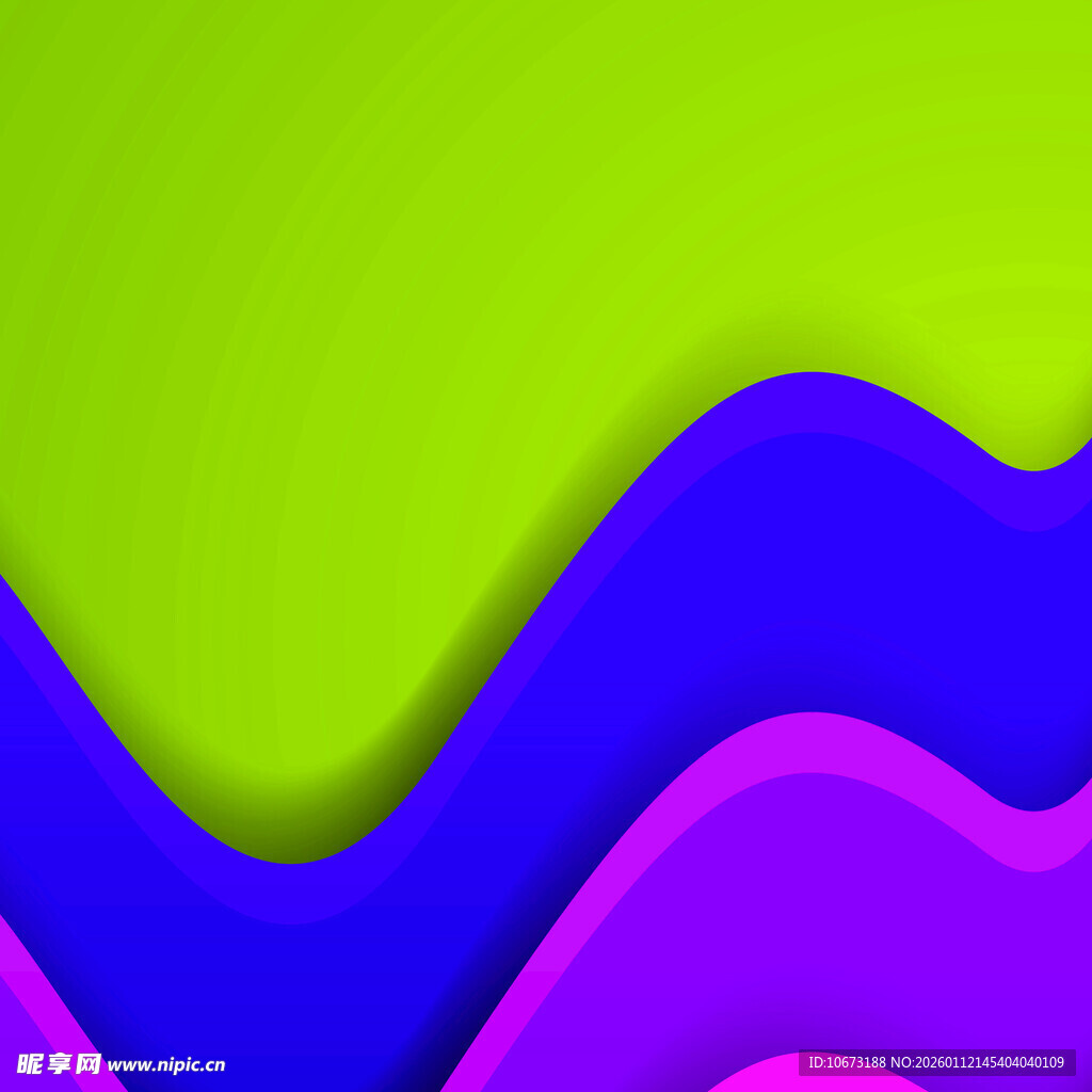 多彩波浪形渐变背景图案