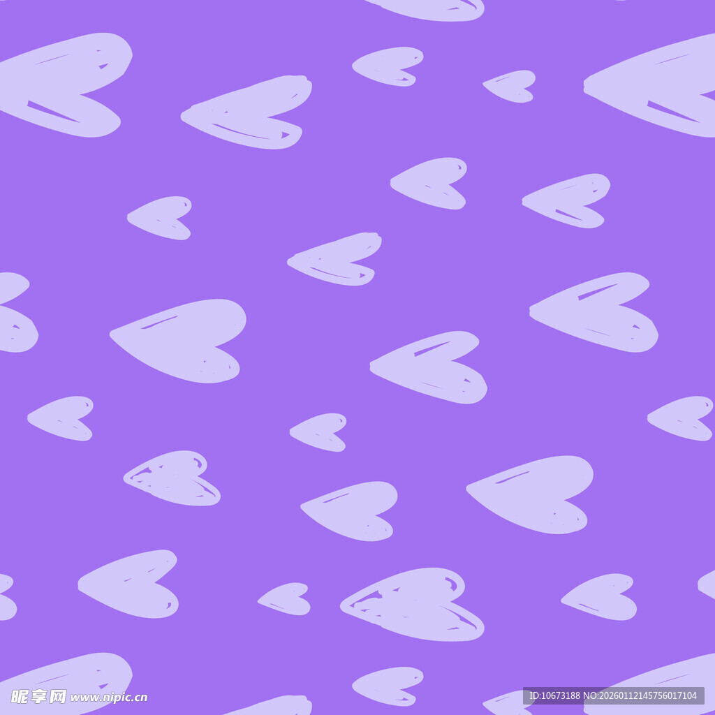 紫色爱心图案背景纹理