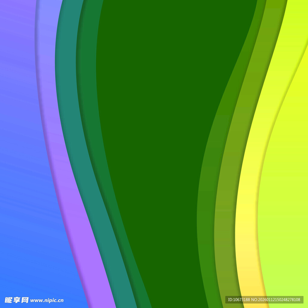 多彩波浪形渐变背景图案