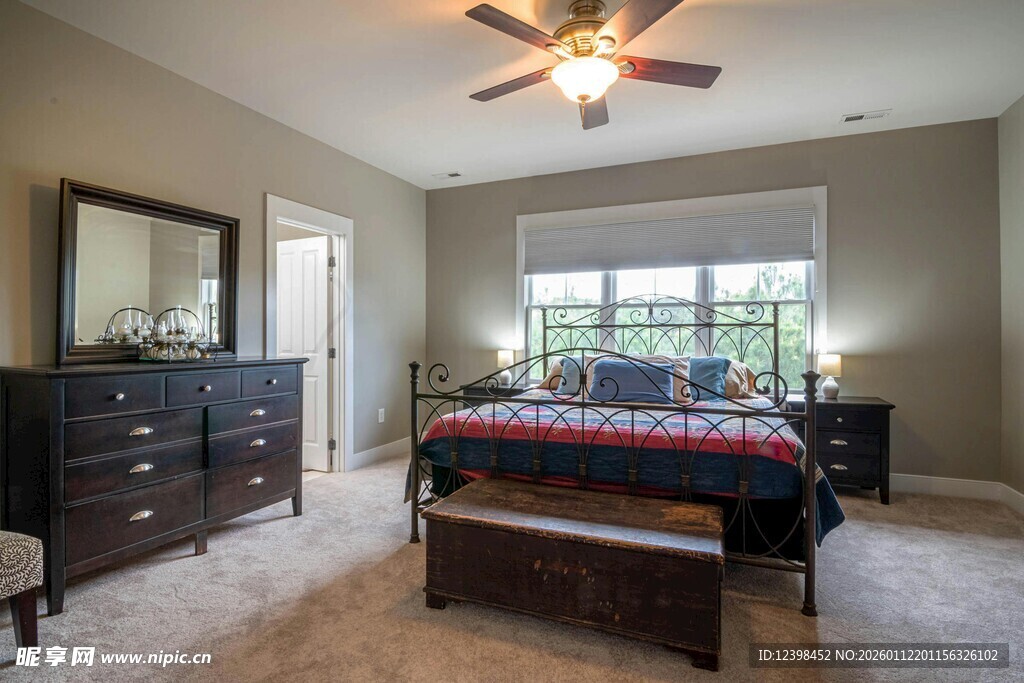 现代简约风格卧室室内景