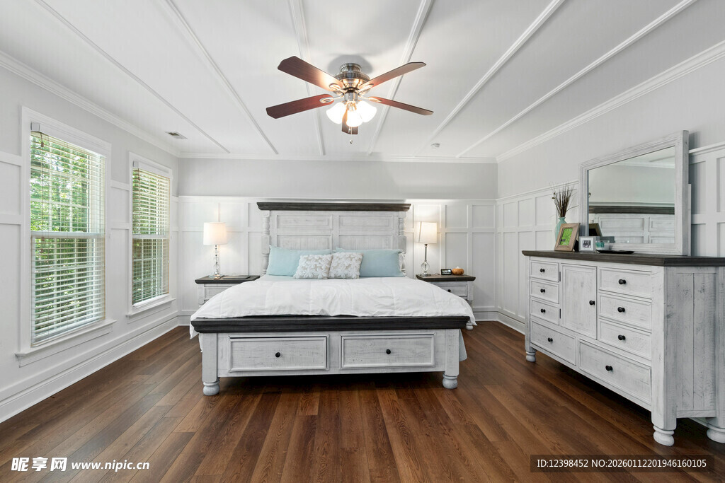 现代简约风卧室室内场景