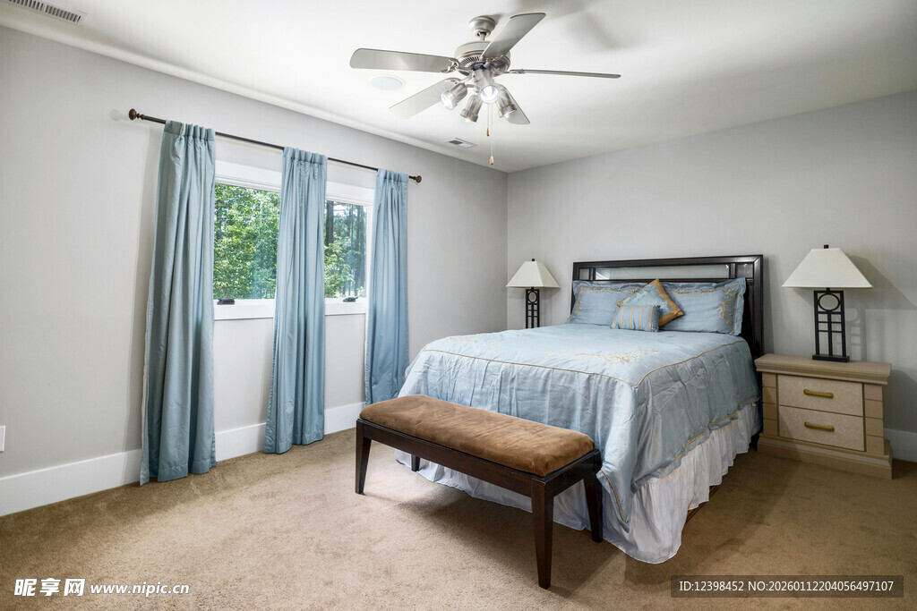 简约温馨卧室室内场景