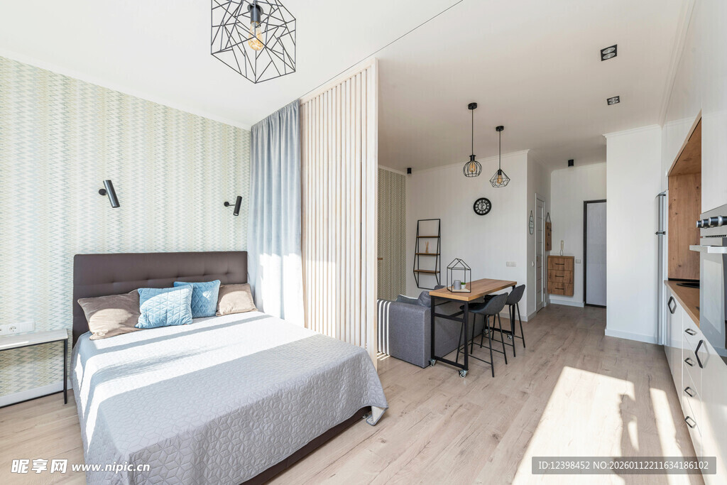 简约现代风卧室室内场景